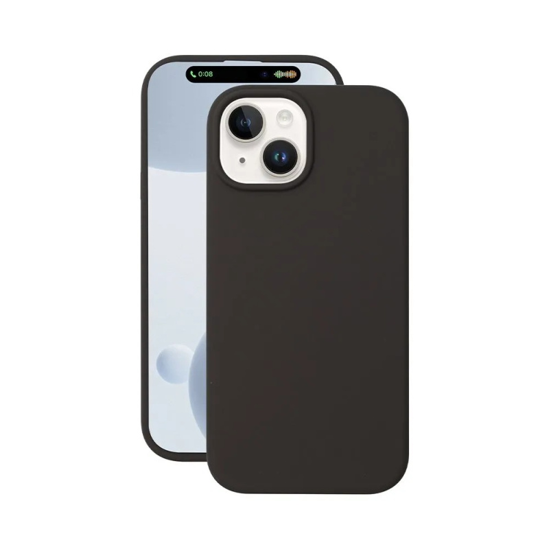 Чехол Liquid Silicone Case Pro Magsafe для Apple iPhone 15, серый, Deppa