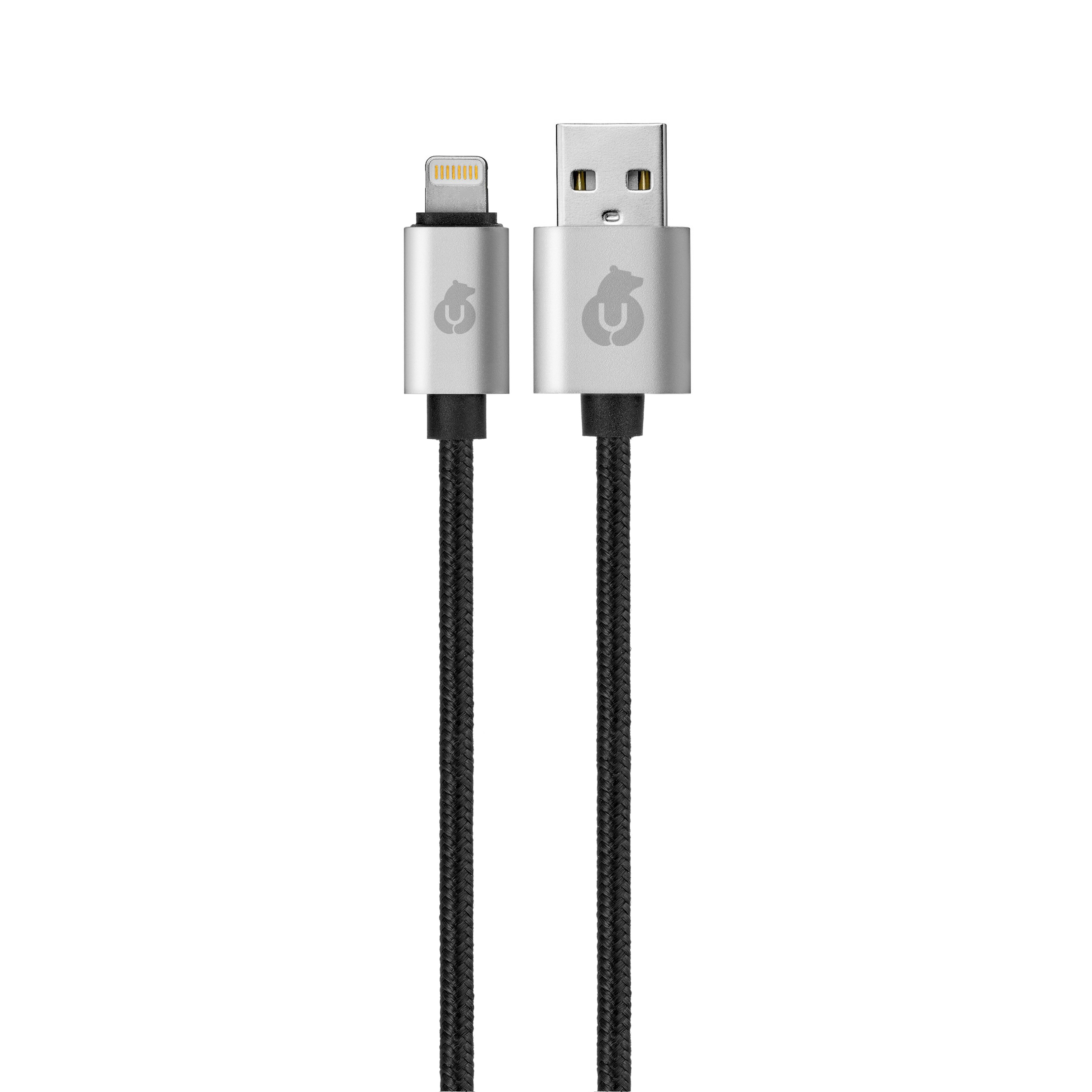 Зарядный кабель CORD Lightning USB Cable, 1,0 m, чёрный