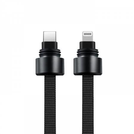 Портативный кабель-брелок PitaTag для AirTag, MFi Lightning - USB-C