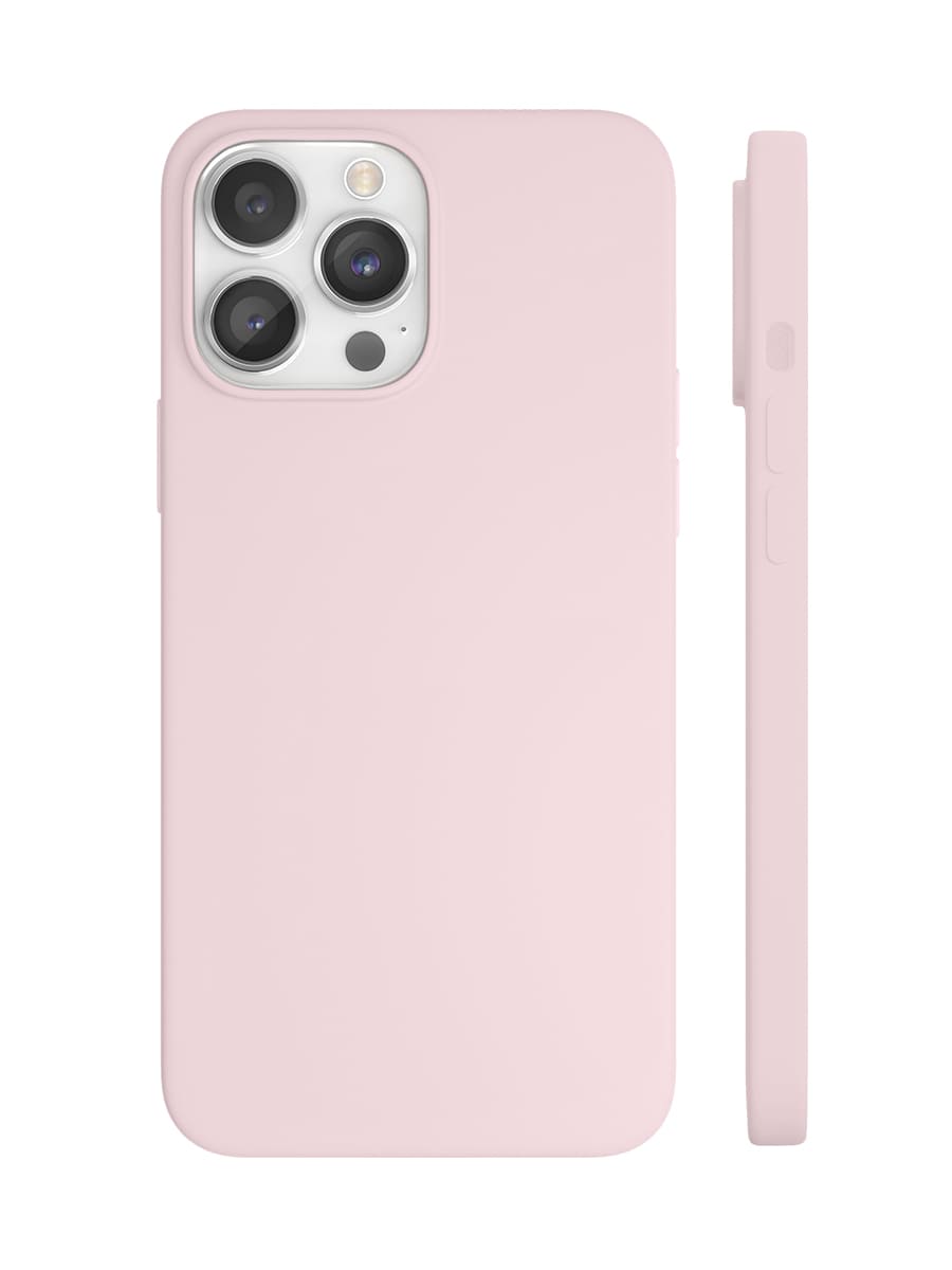Чехол защитный "vlp" Silicone case с MagSafe для iPhone 14 ProMax, светло-розовый