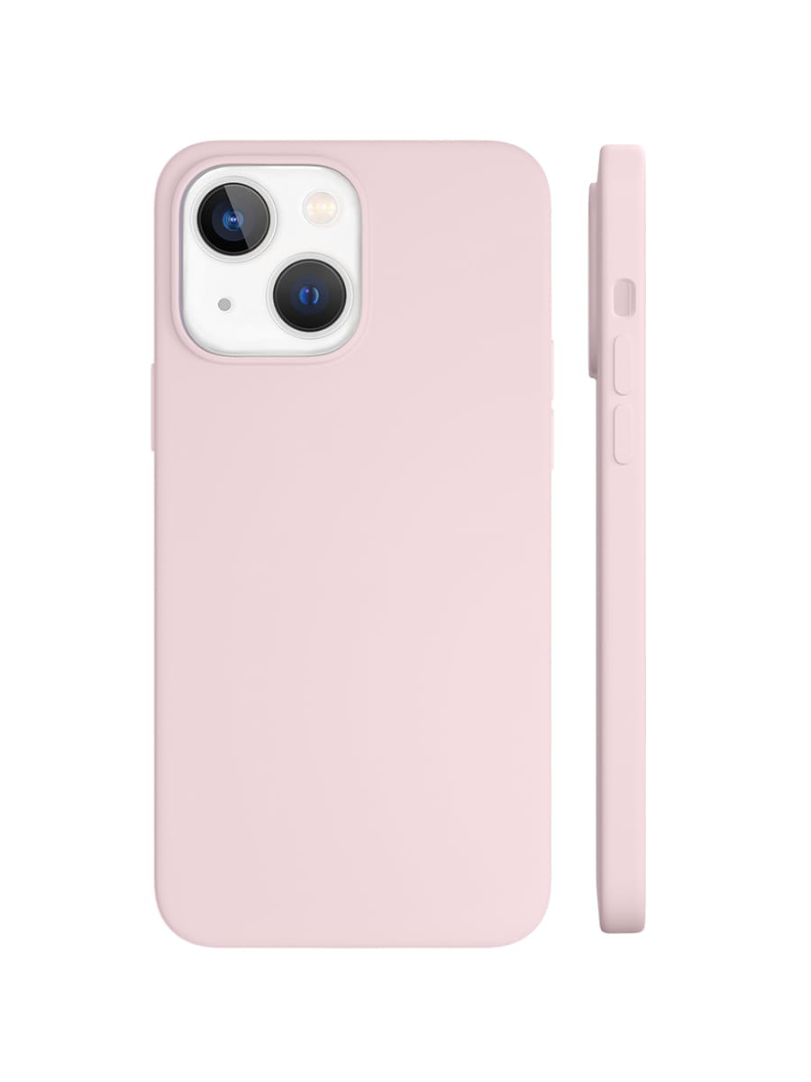 Чехол защитный "vlp" Silicone case с MagSafe для iPhone 14 Plus, светло-розовый