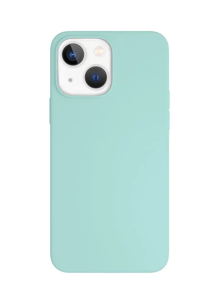 Чехол защитный VLP Silicone case для iPhone 14, бирюзовый