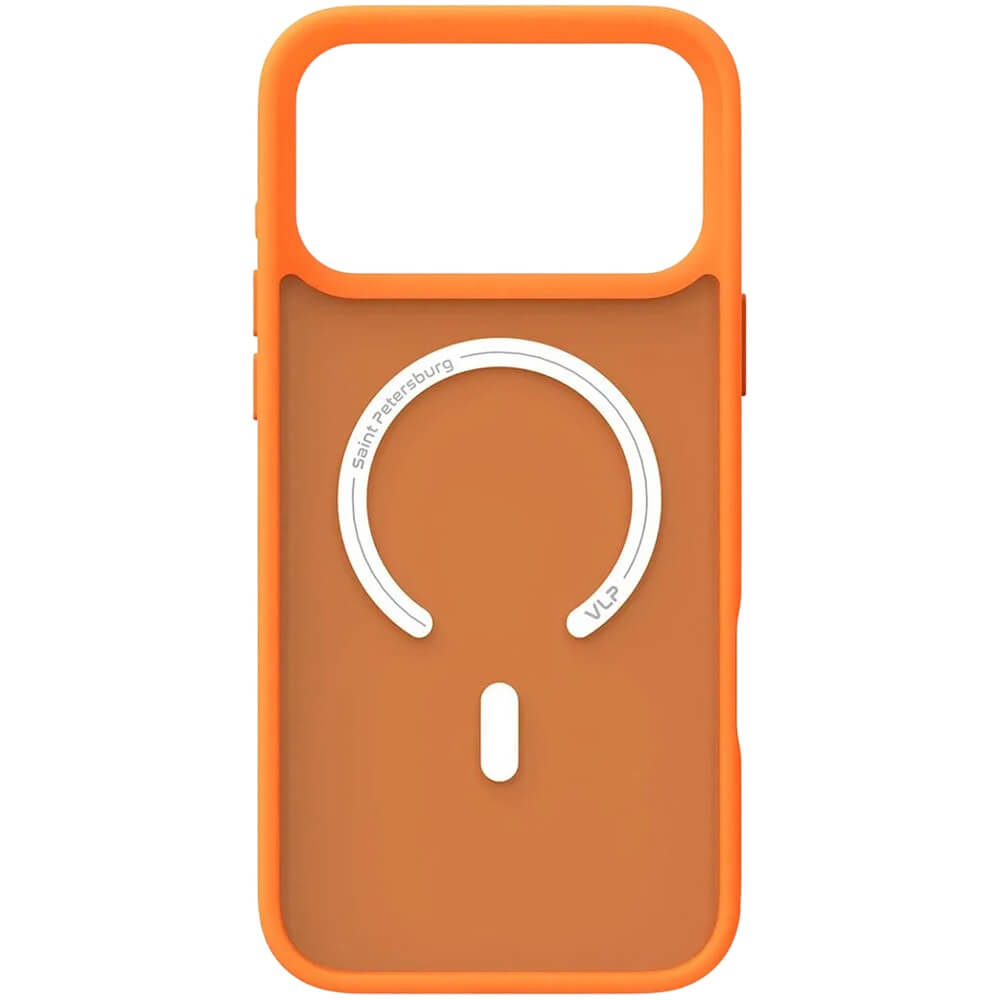 На фото изображено Чехол защитный VLP LITE Bloom Case с MagSafe для iPhone 17 Pro Max, оранжевый