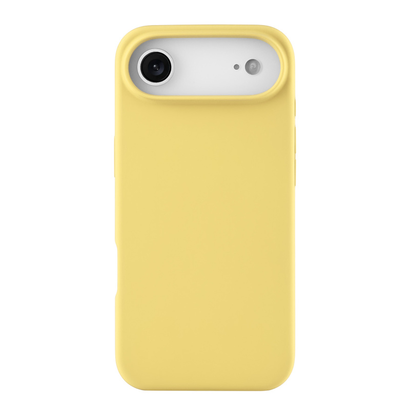 Фото Чехол защитный uBear Touch Mag Case для iPhone 17 Air, MagSafe, светло-жёлтый На фото изображено Чехол защитный uBear Touch Mag Case для iPhone 17 Air, MagSafe, светло-жёлтый