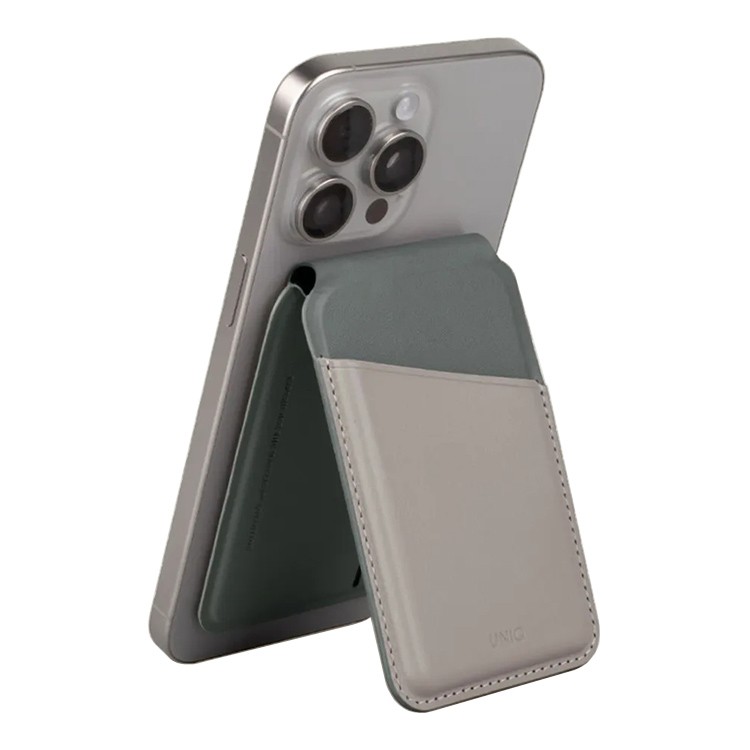 Картхолдер Uniq Lyden DS, Ivory/Lychen Green