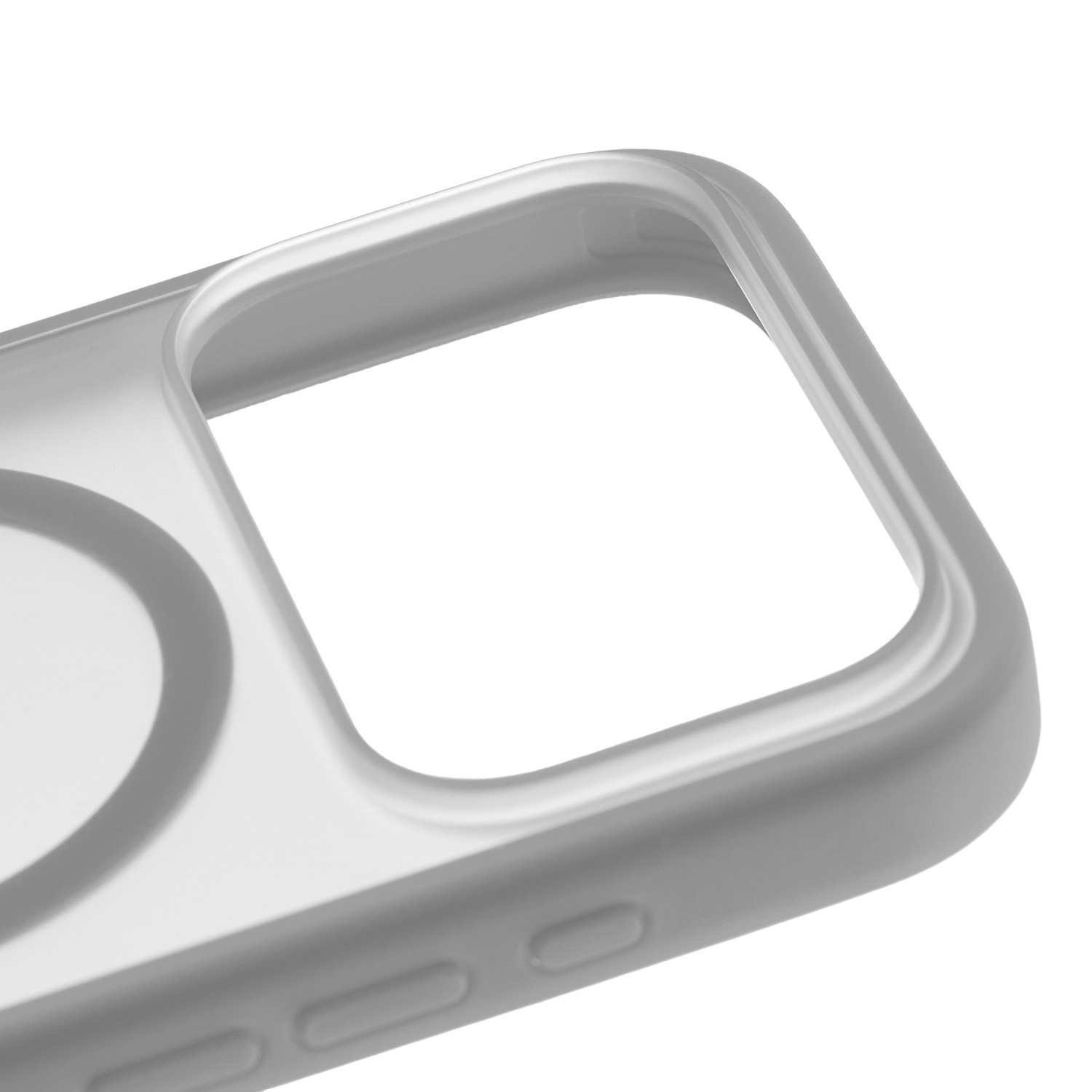 На фото изображено Чехол защитный uBear Cloud Mag Case для iPhone 17 Pro Max, MagSafe, серый 