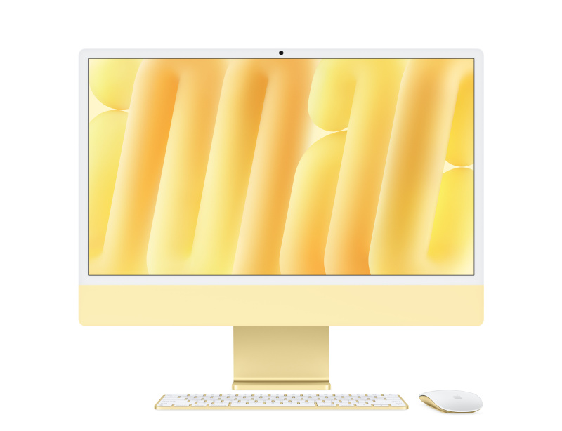 Apple iMac 24" Retina 4,5K, M4 8C / 8C, 16 ГБ, 256 ГБ, Жёлтый