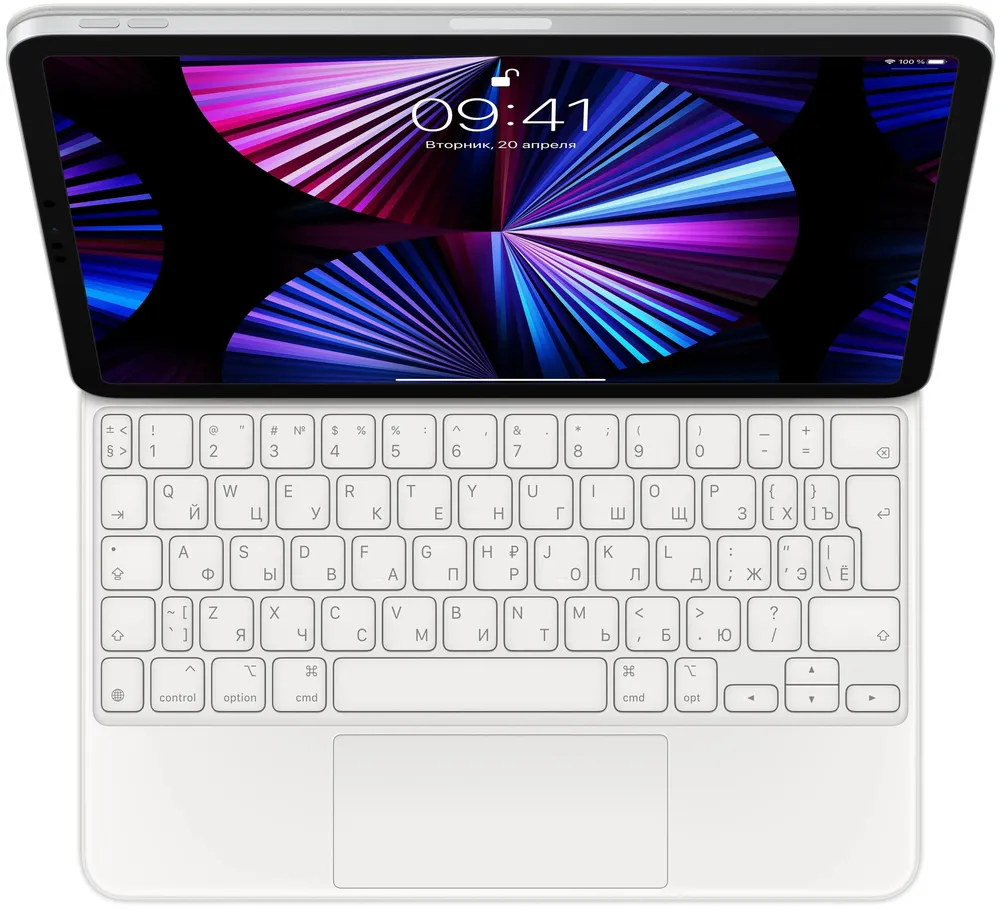 Клавиатура Apple Magic KeyBoard для iPad Air 10.9" (2022), iPad Air 11" (2024) и iPad Pro 11" (2022), белый