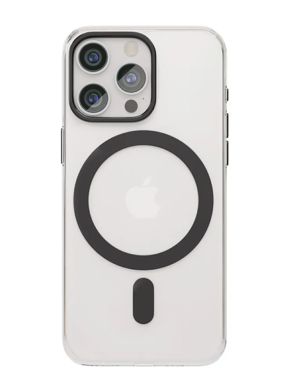 Чехол защитный "vlp" Diamond Case с MagSafe для iPhone 15 ProMax, черный