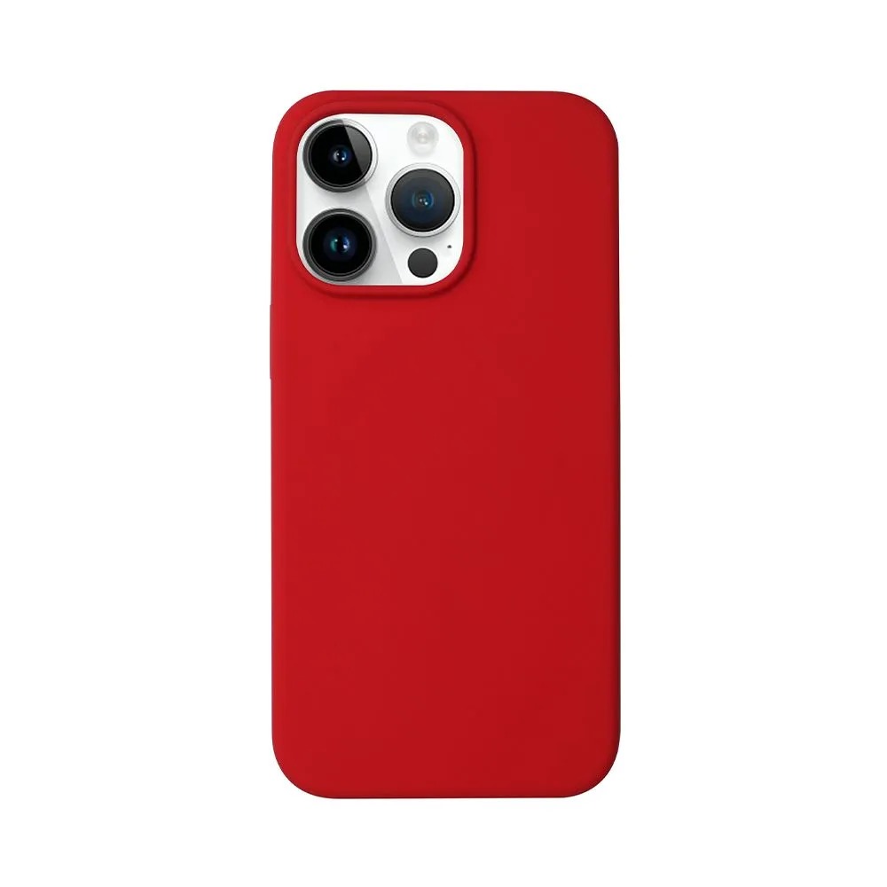Чехол Liquid Silicone Case Pro Magsafe для Apple iPhone 15 Pro, красный, Deppa