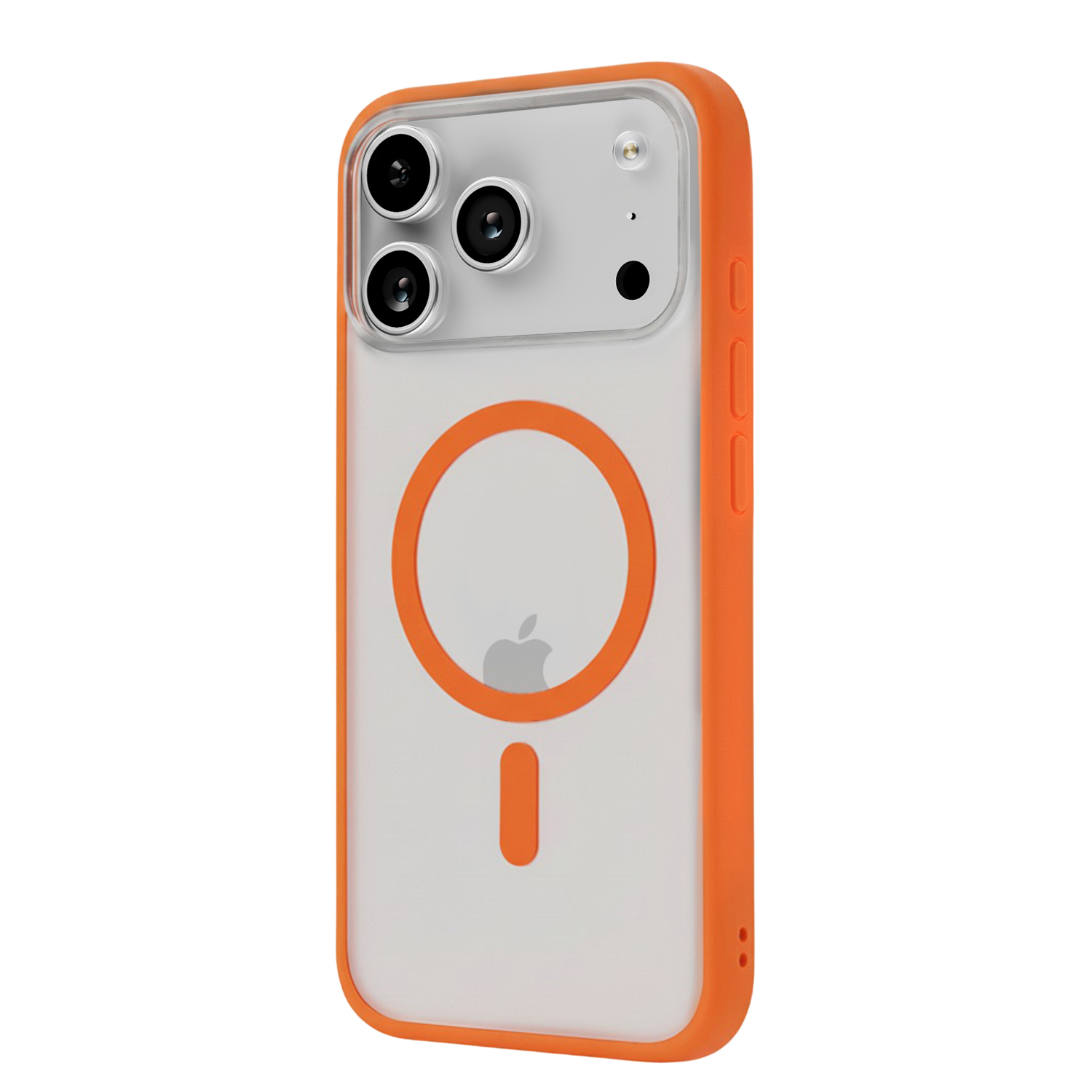 На фото изображено Чехол защитный uBear Cloud Mag Case для iPhone 17 Pro Max, MagSafe, оранжевый