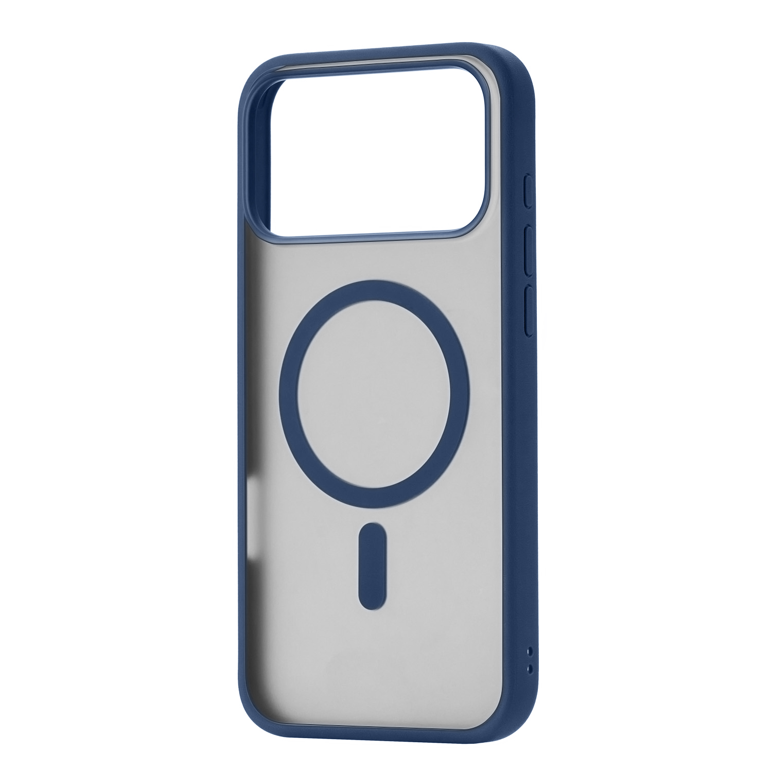 На фото изображено Чехол защитный uBear Cloud Mag Case для iPhone 17 Pro Max, MagSafe, синий