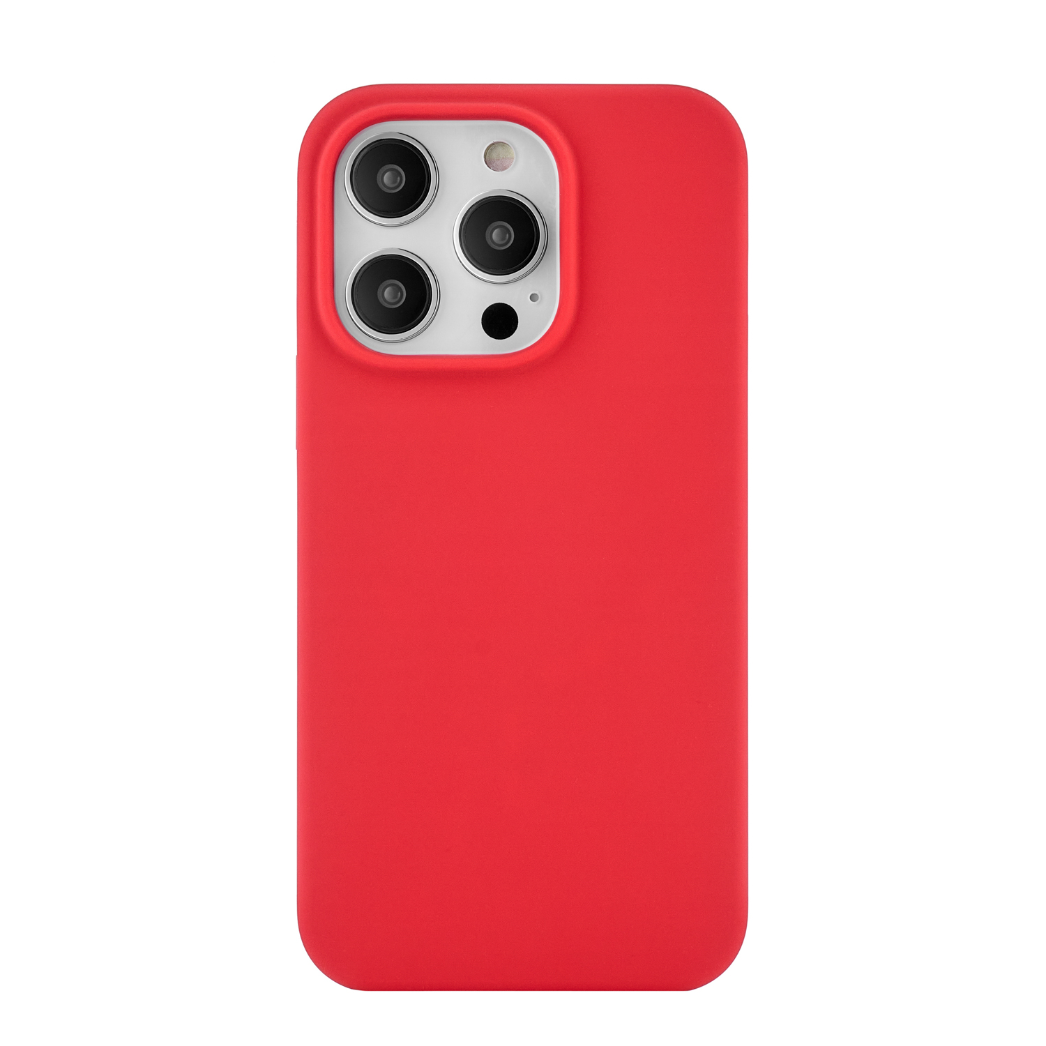 Чехол защитный uBear Touch Case для  iPhone 14 Pro, силикон, софт-тач, красный