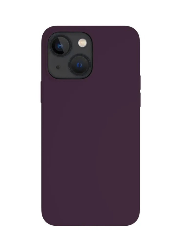 Чехол защитный "vlp" Silicone case для iPhone 14, темно-фиолетовый