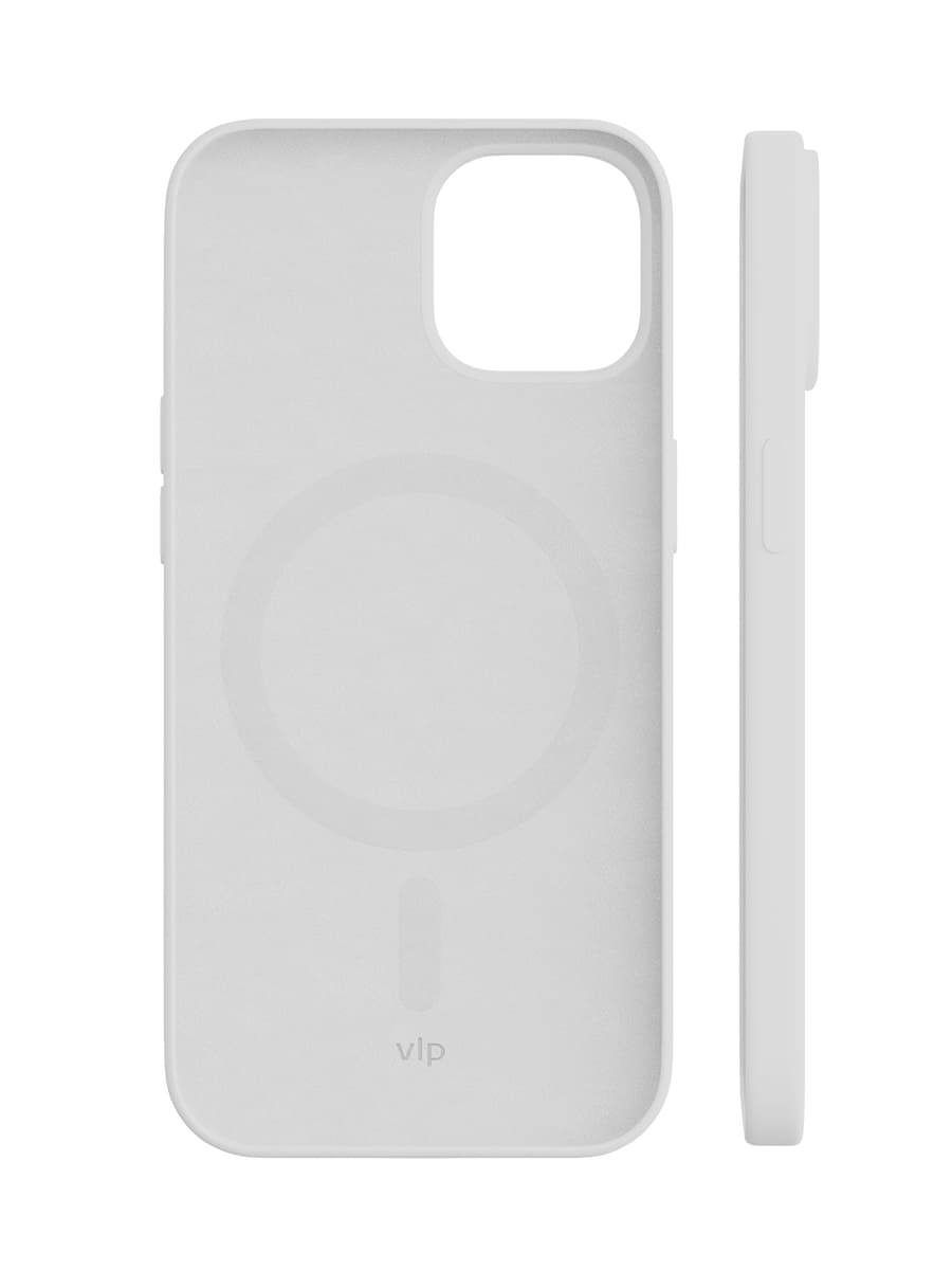 Чехол защитный "vlp" Silicone case с MagSafe для iPhone 14 ProMax, белый