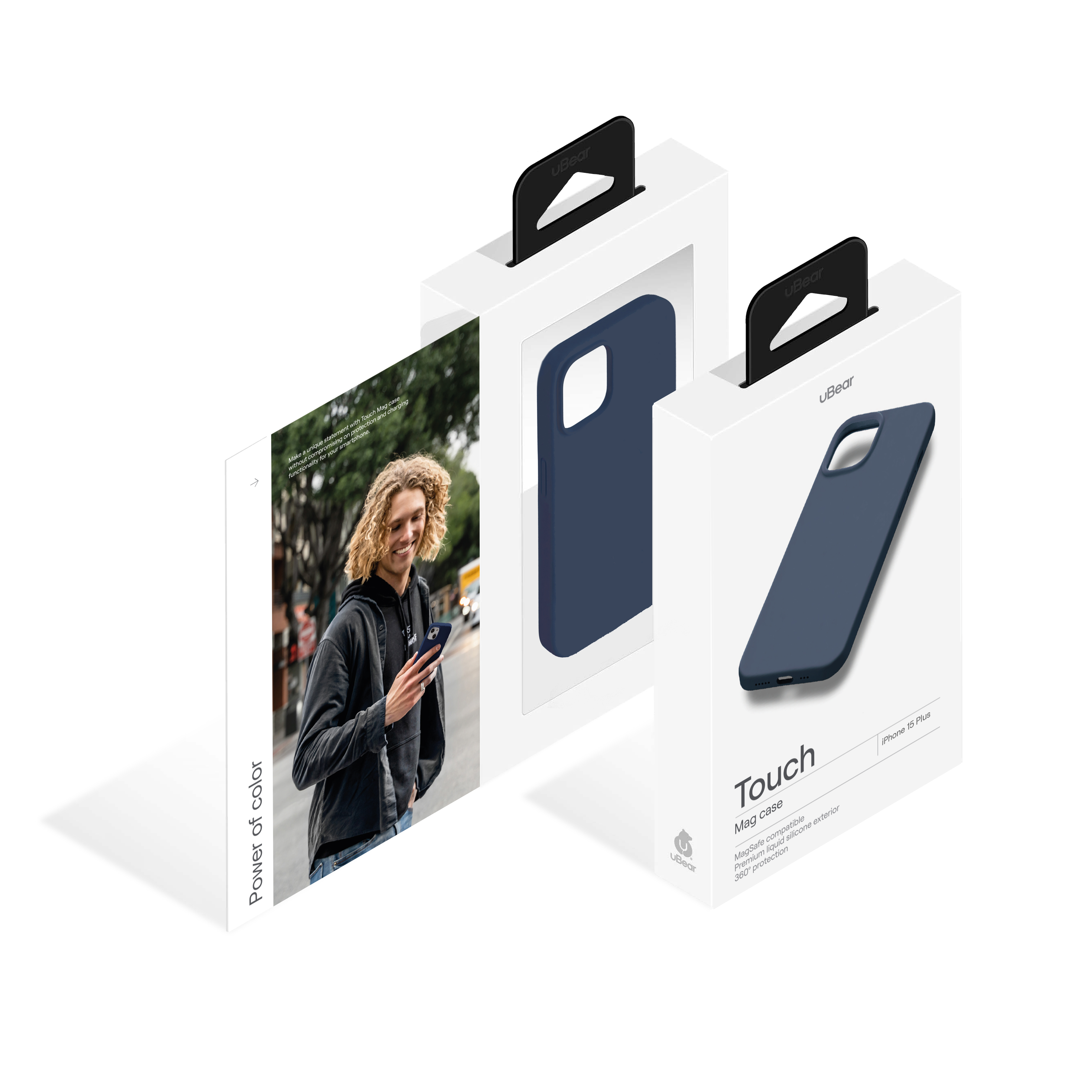 Чехол защитный uBear Touch Mag Case для iPhone 15 Plus, MagSafe совместимый, силикон, софт-тач
