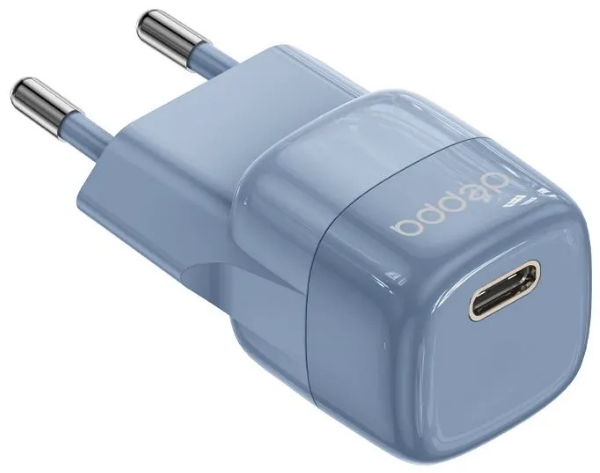СЗУ USB-C, Power Delivery, mini GaN, 20Вт, синий, Deppa