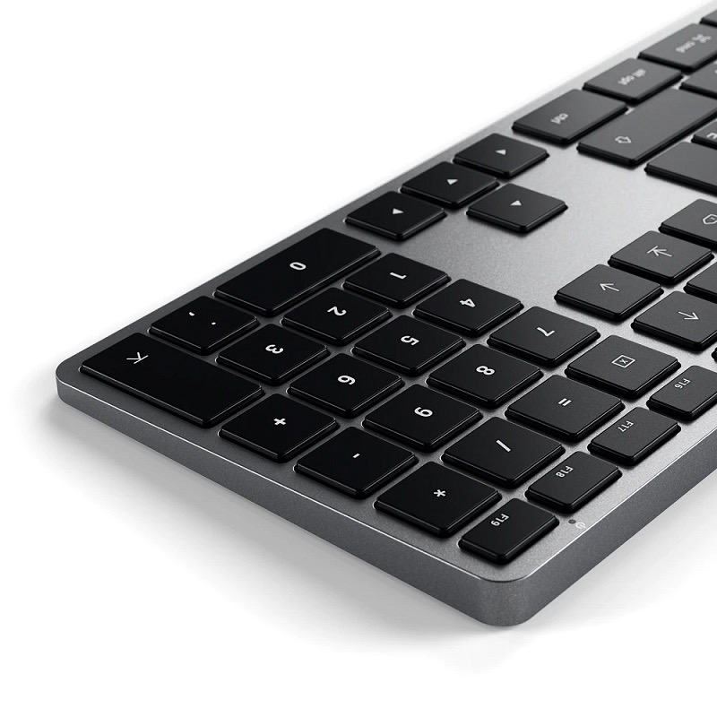 Клавиатура Satechi Slim W3 USB-C Wired Keyboard-RU Раскладка - Русская, серый космос