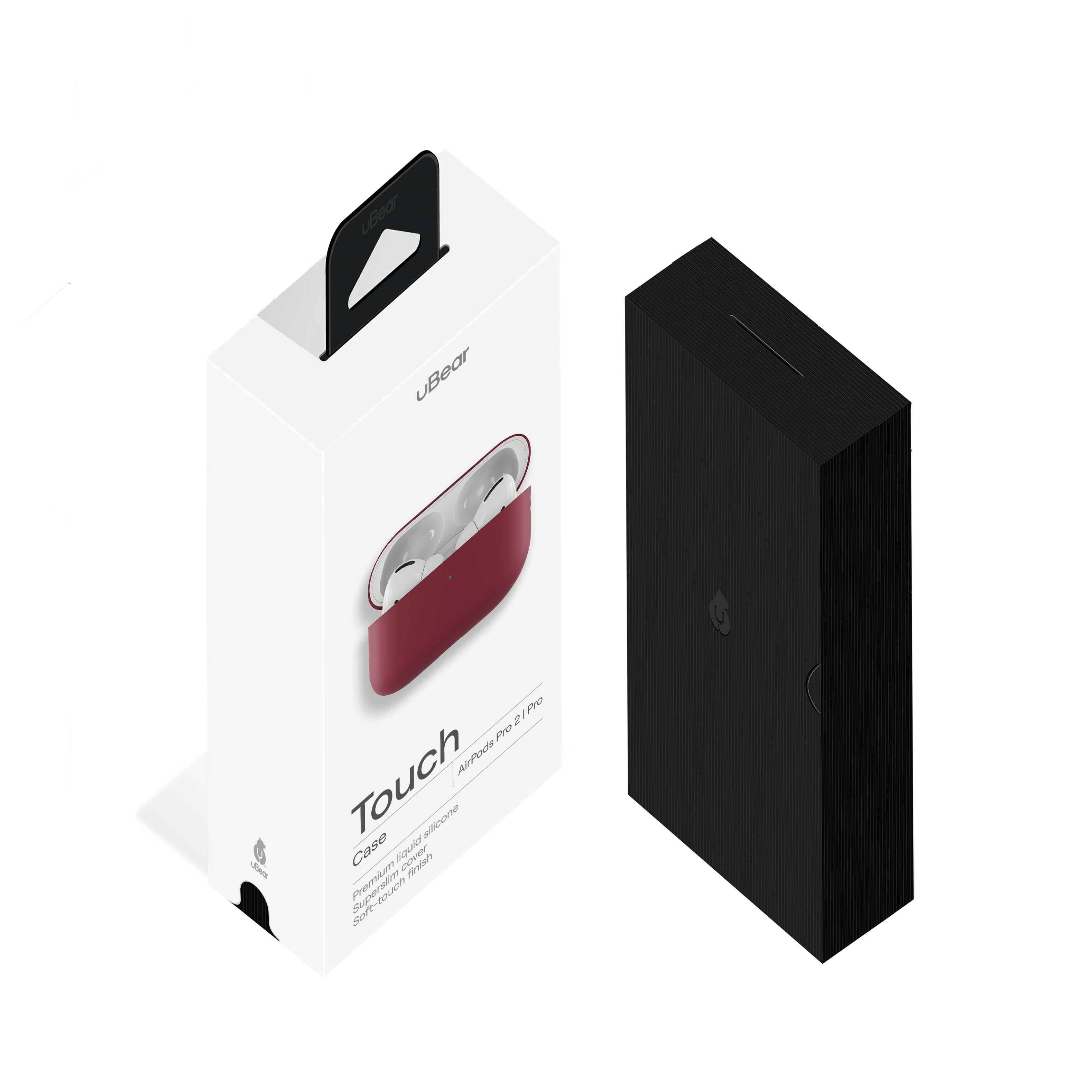 Ультратонкий силиконовый чехол uBear Touch Case AirPods Pro 2 / Pro, тёмно-фиолетовый