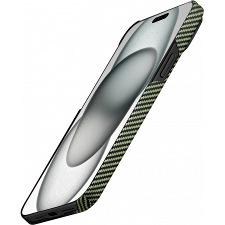 Чехол Pitaka Fusion Weaving MagEZ Case 4 для iPhone 15 Pro (6.1"), Overture, кевлар (арамид)