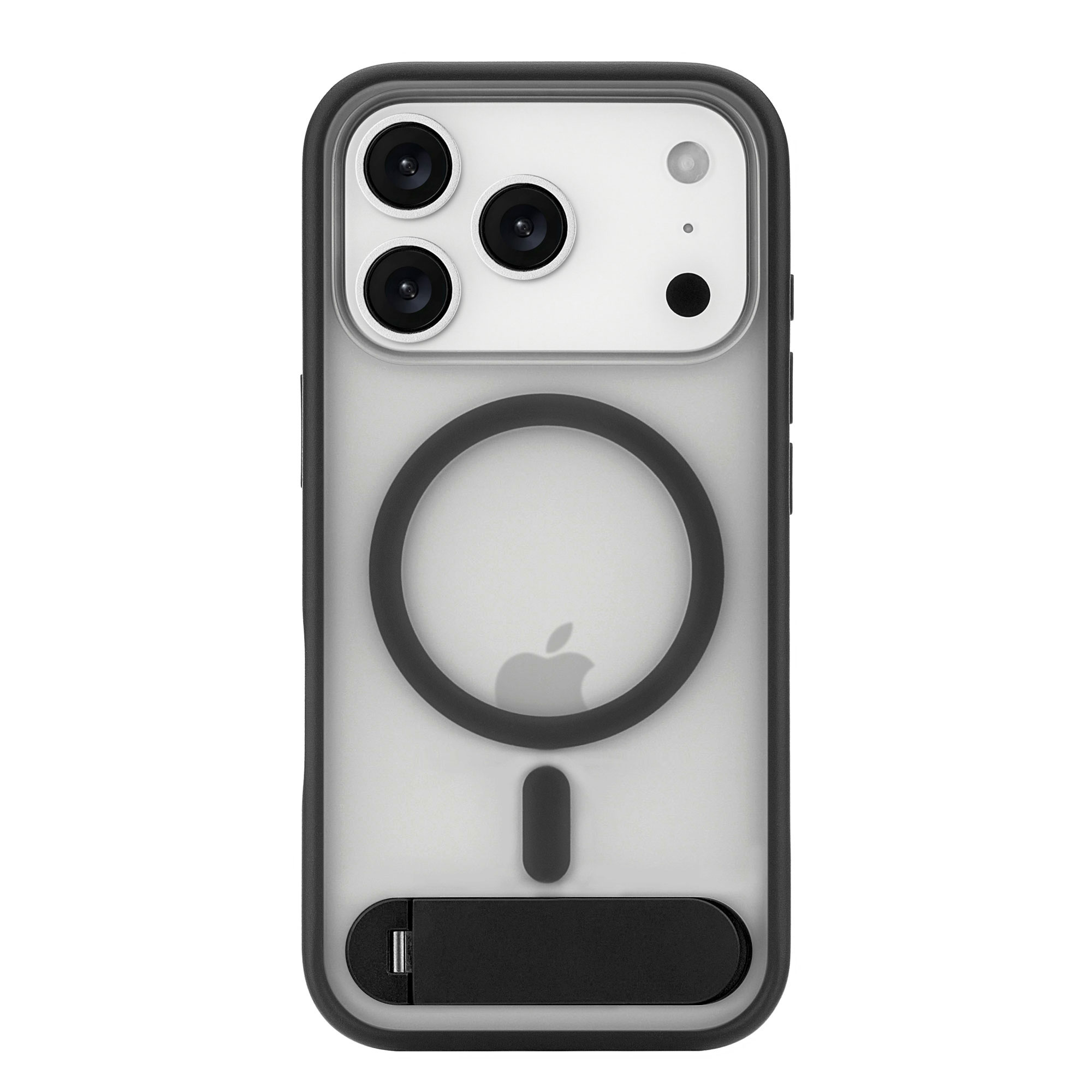 Фото Чехол защитный uBear Stand 360° Mag Case для iPhone 17 Pro, черный На фото изображено Чехол защитный uBear Stand 360° Mag Case для iPhone 17 Pro, черный