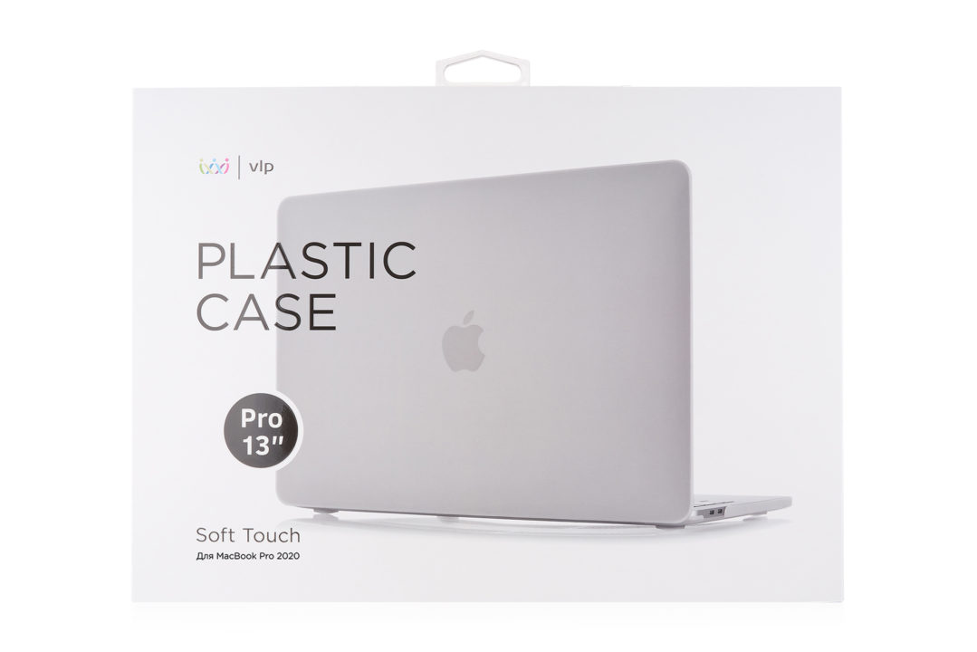 Чехол защитный "vlp" Plastic Case для MacBook Pro 13'' 2020, белый