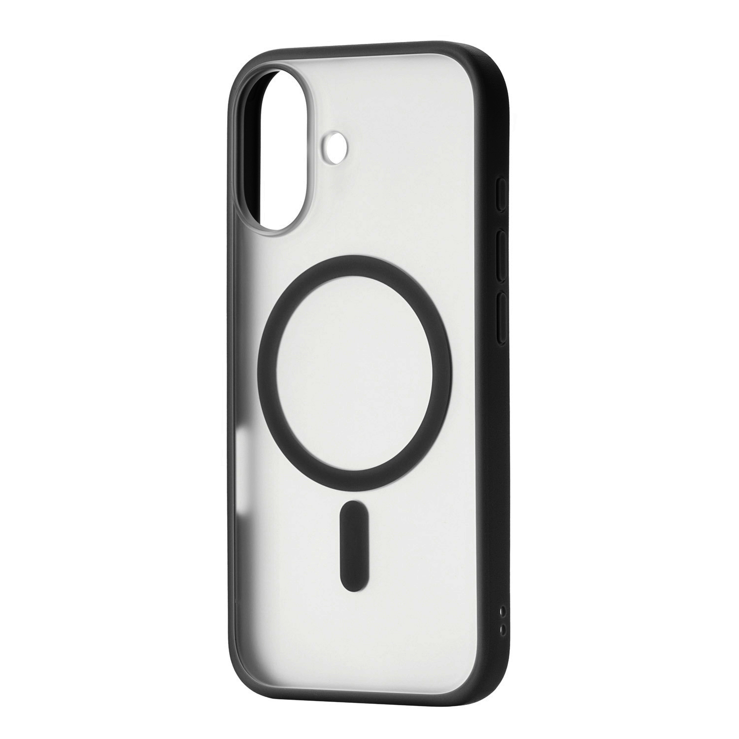 На фото изображено Чехол защитный uBear Cloud Mag Case для iPhone 17, MagSafe, черный