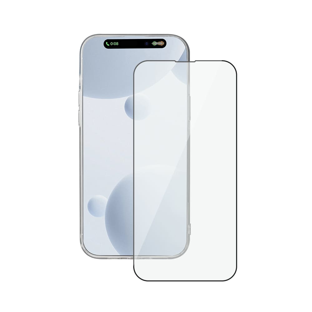 Защитное стекло 2,5D Classic Full Glue для Apple iPhone 15 Plus, 0.3 мм, черная рамка, прозрачное