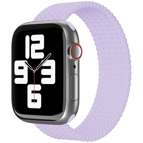 Ремешок нейлоновый плетёный "vlp" для Apple Watch 42/44/45, L/XL, 2шт, фиолетовый