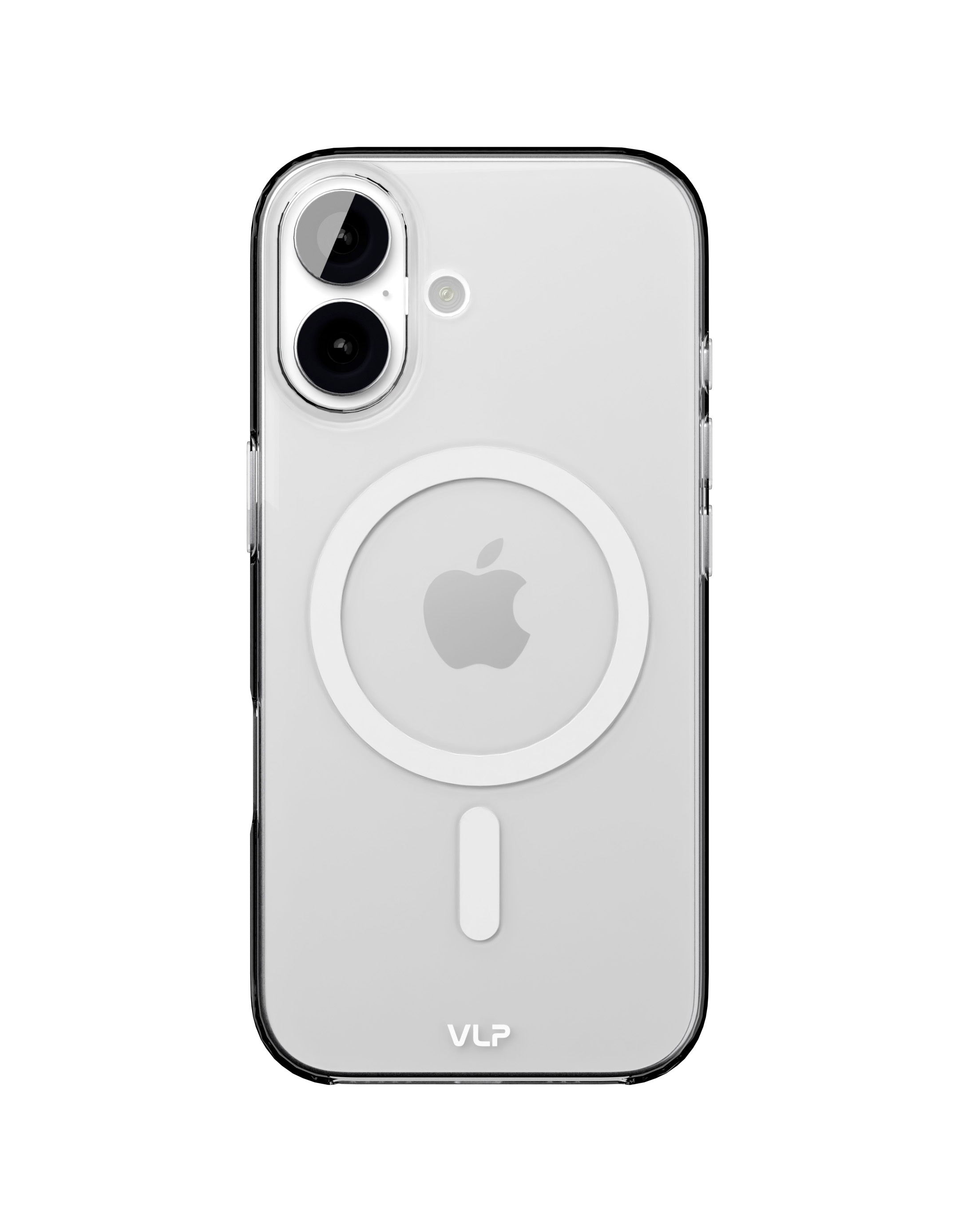 На фото изображено Чехол защитный VLP Puro Case с MagSafe для iPhone 17, прозрачный