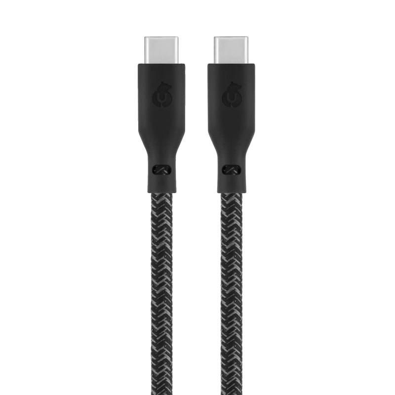 Зарядный кабель uBear Trend, USB-C/USB-С, 60Вт, 1,2м, чёрный