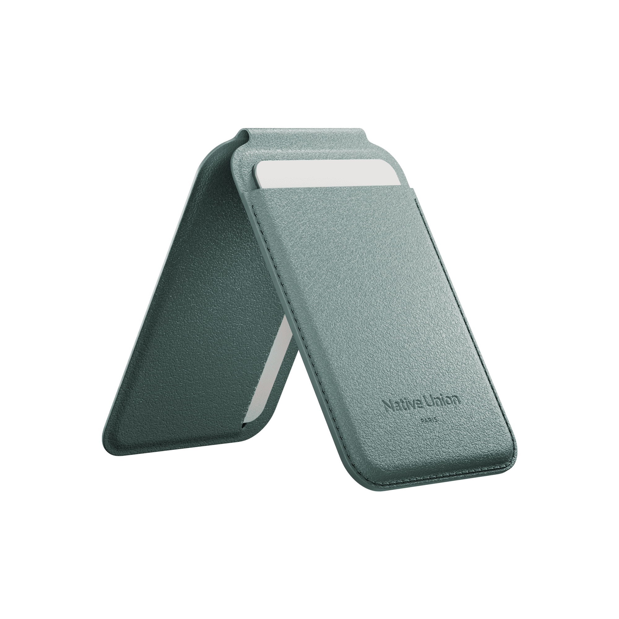 ACTIVE WALLET STAND SLATE GREEN, чехол для пластиковых карт Native Union, цвет: зеленый станец