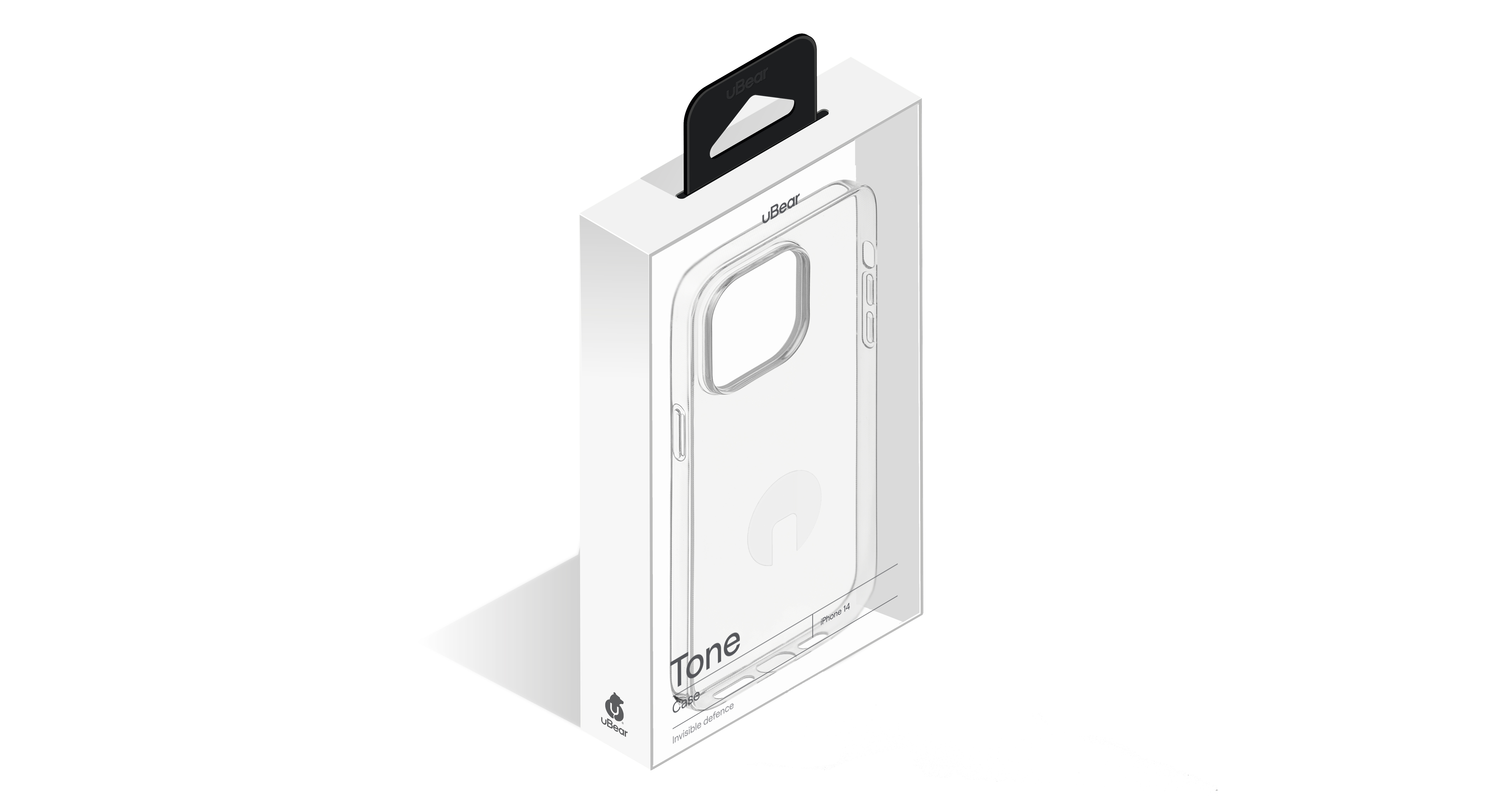 Чехол защитный uBear Tone Case для iPhone 14, текстурированный, прозрачный