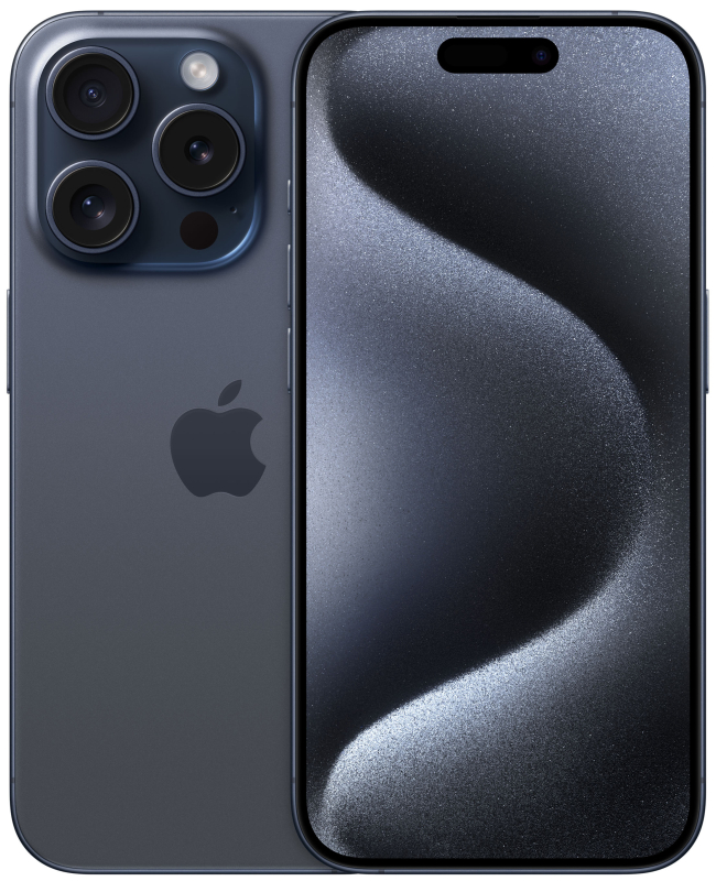 Apple iPhone 15 Pro, 256 ГБ, Титановый синий