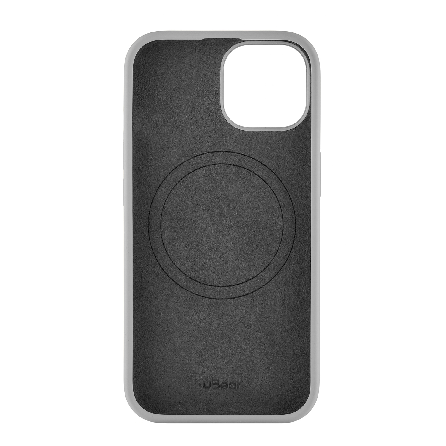 Чехол защитный uBear Touch Mag Case для iPhone 15, MagSafe совместимый, серый