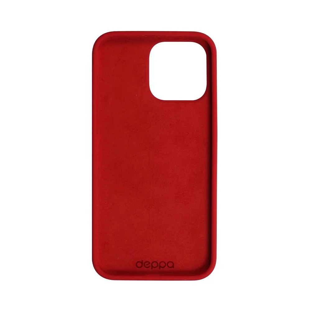 Чехол Liquid Silicone Case Pro для Apple iPhone 15 Pro, красный, Deppa