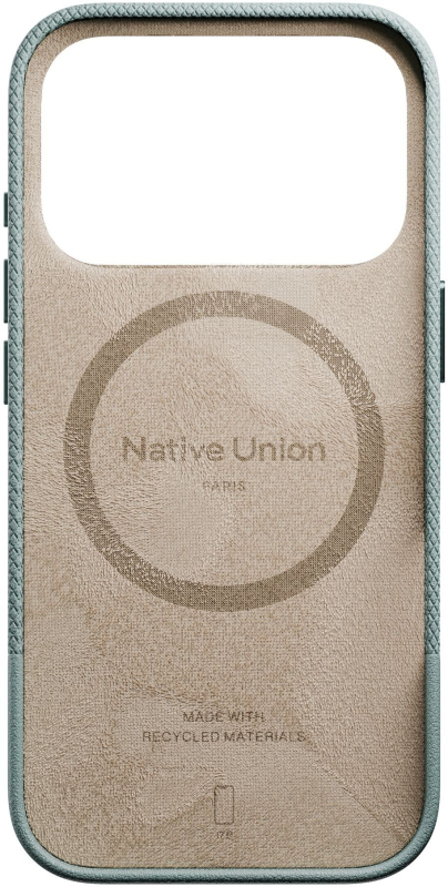 На фото изображено Чехол Native Union Paris (Re) Classic для iPhone 17 Pro Зеленый