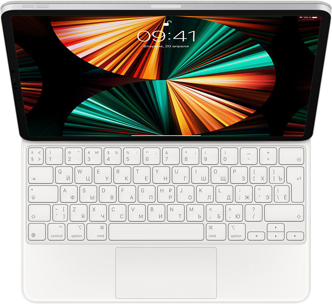 Клавиатура Apple Magic KeyBoard для iPad Air 13" (2024) и iPad Pro 12.9" (2022), белый