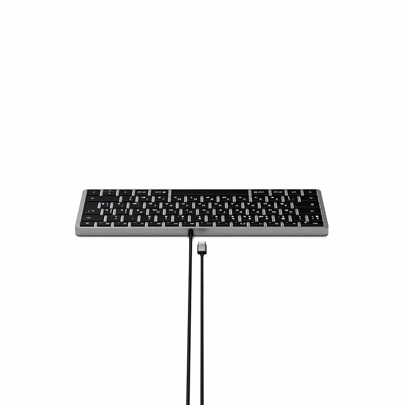 Клавиатура Satechi Slim W1 USB-C Wired Keyboard-RU Раскладка - Русская, серый космос