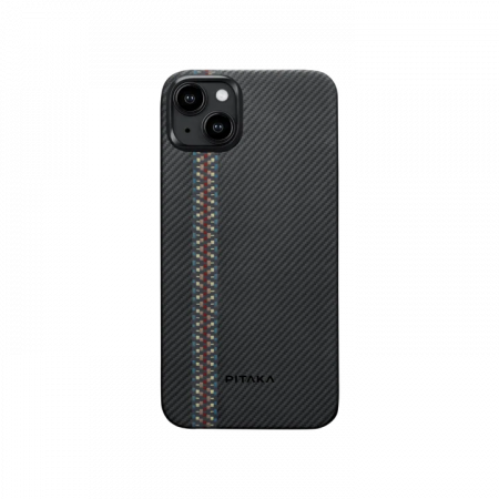 Чехол Pitaka Fusion Weaving MagEZ Case 4 для iPhone 15 (6.1"), Rhapsody, кевлар (арамид)