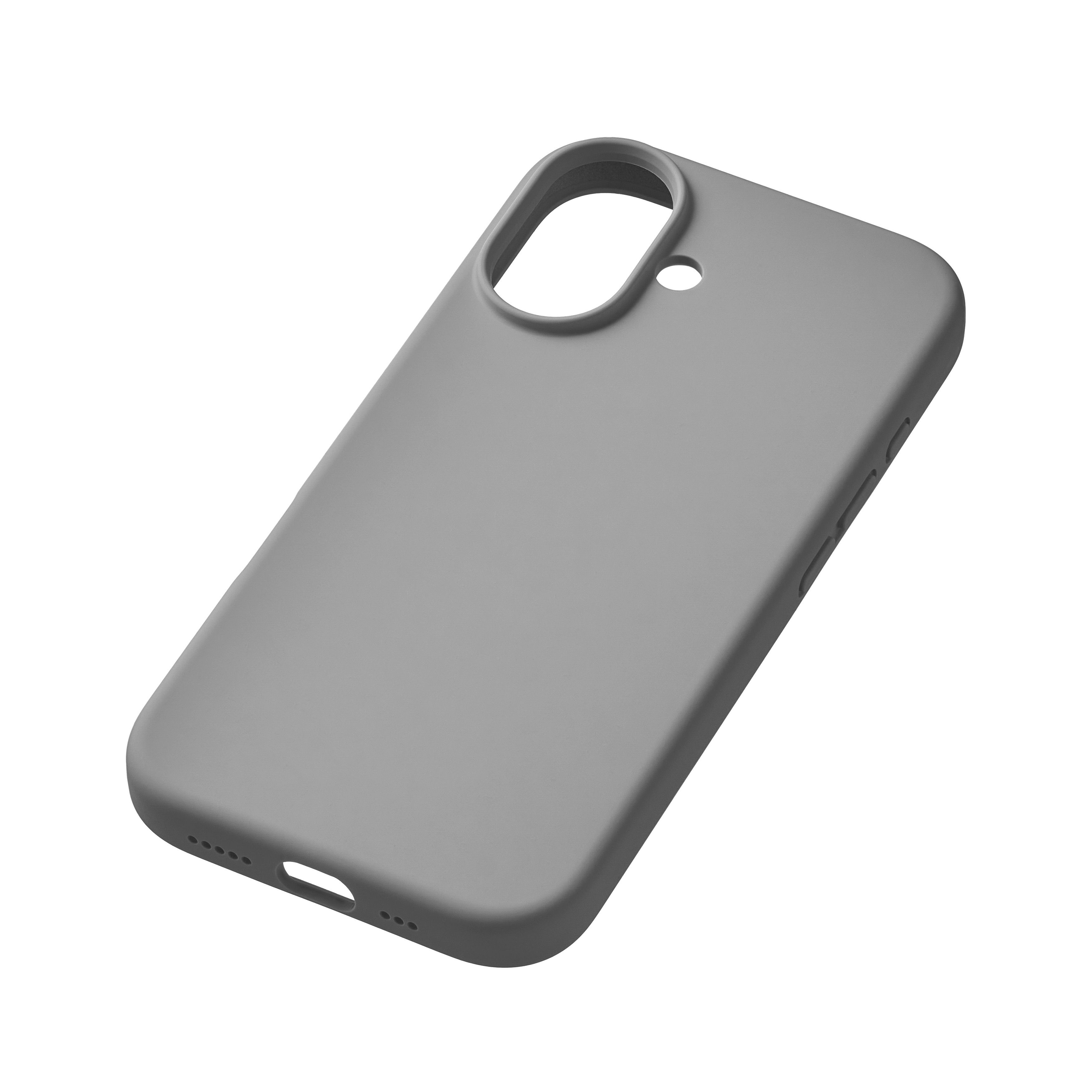 На фото изображено Чехол защитный uBear Touch Mag Case для iPhone 17 MagSafe, светло-серый