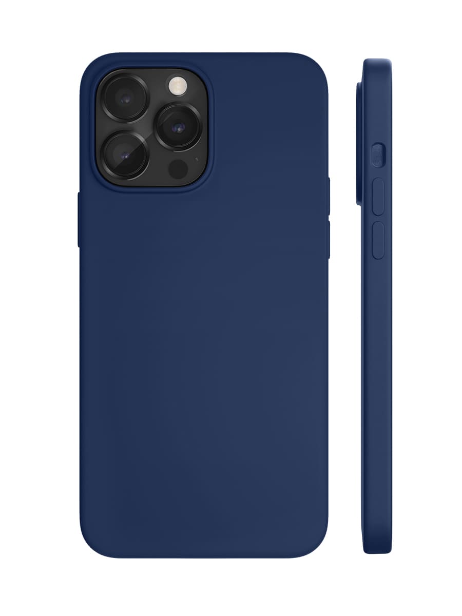 Чехол защитный "vlp" Silicone case с MagSafe для iPhone 14 ProMax, темно-синий