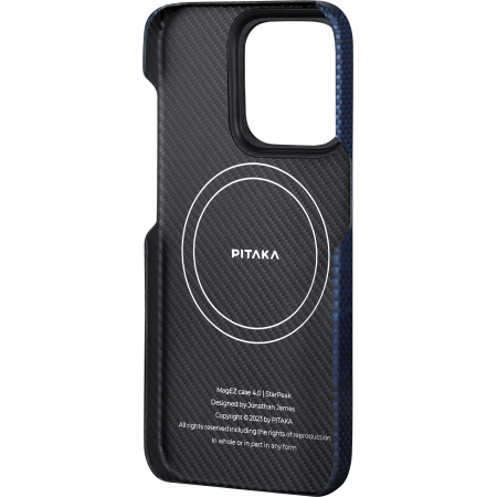 Чехол Pitaka StarPeak MagEZ 4 для iPhone 15 Pro Max (6.7"), Over The Horizon, кевлар (арамид)