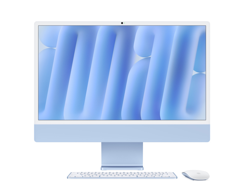 Apple iMac 24" Retina 4,5K, M4 10C / 10C, 16 ГБ, 1 ТБ, Cиний