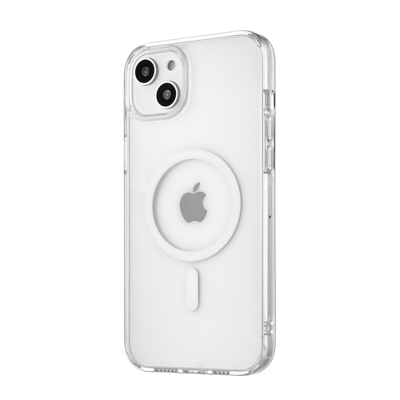 Чехол защитный uBear Real Mag Case  для  iPhone 14, MagSafe совместимый, усиленный, прозрачный