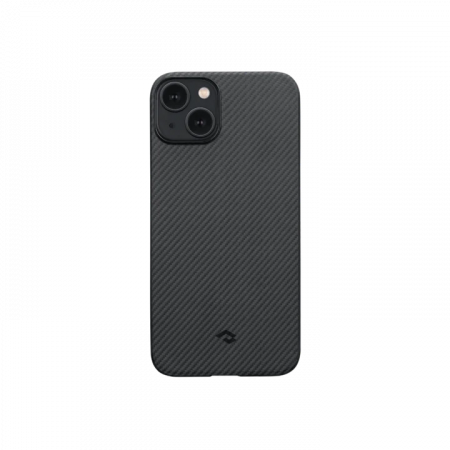 Чехол Pitaka MagEZ Case 3 для iPhone 14 Plus (6.7"), черно-серый узкое плетение, кевлар (арамид)