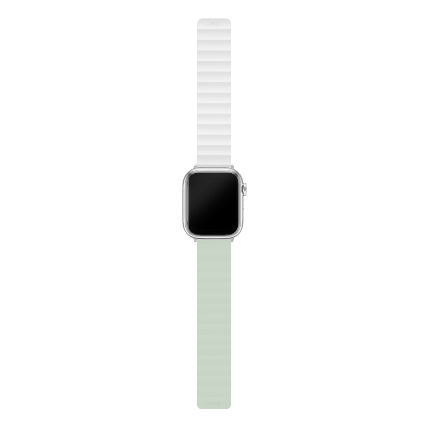 Ремешок uBear Mode для Apple Watch S/M (38, 40, 41 мм), силиконовый, шалфей/бежевый