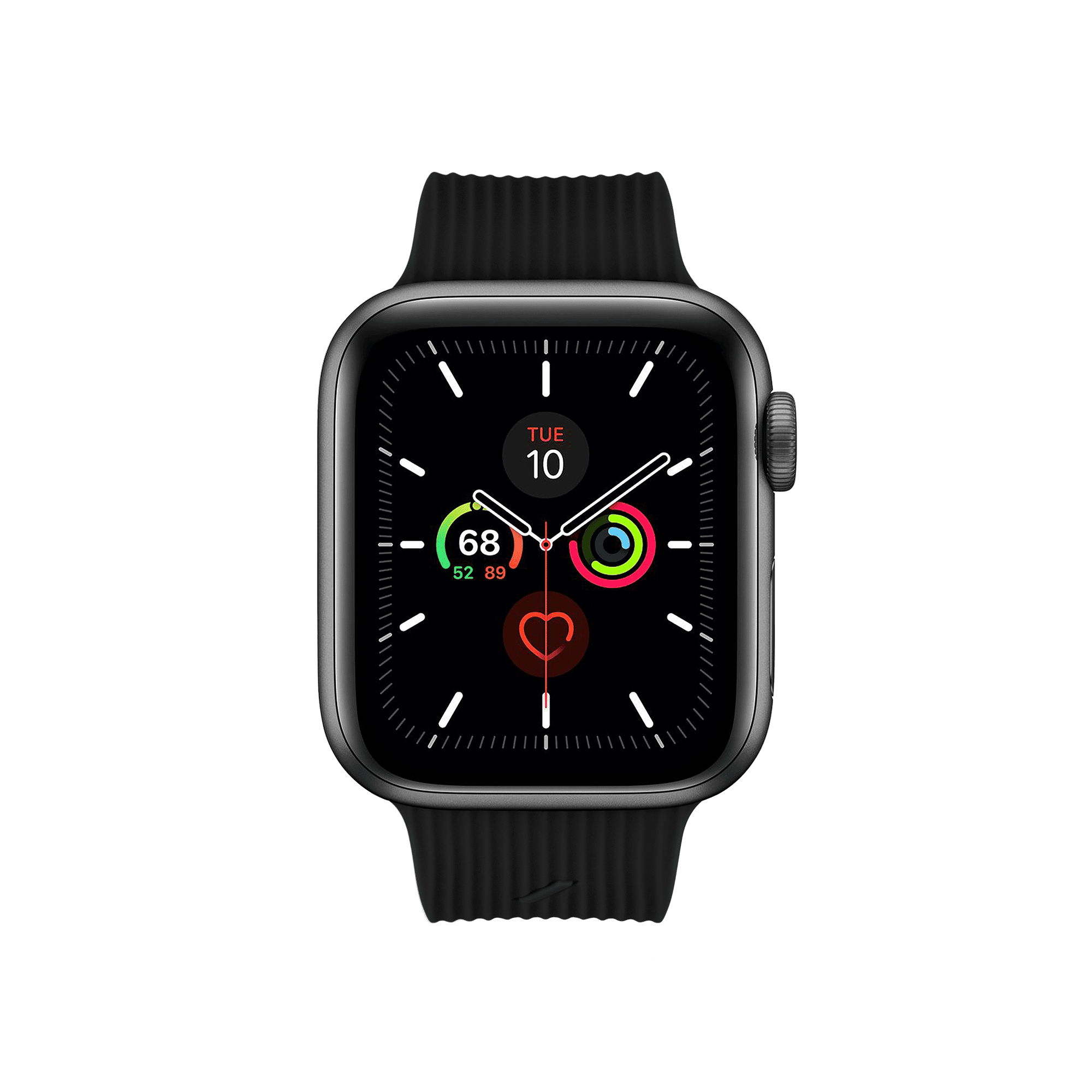 Ремешок для часов Apple Watch  40мм, cиликоновый черный