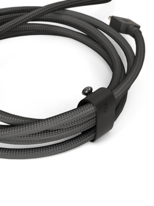 Дата-кабель "vlp" Nylon Cable USB C - USB C, 100W, 2м, черный