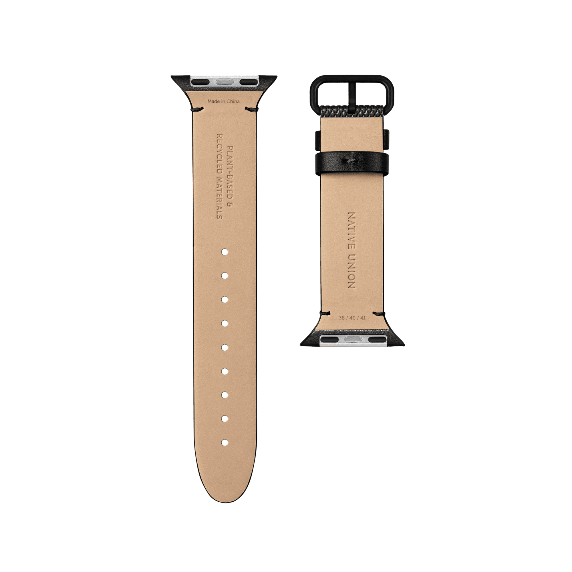 Ремешок для часов (RE)CLASSIC STRAP FOR APPLE WATCH 40MM , черный